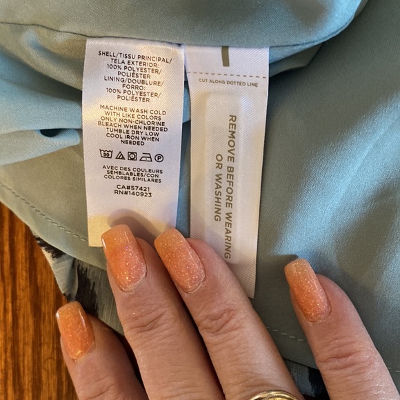 Loft Petites animal print v-neck long sleeve dress size XSP - Picture 11 of 11